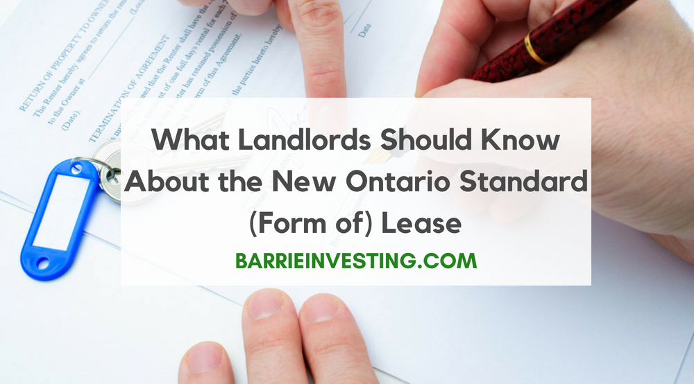 What Landlords Should Know About the New Ontario Standard (Form of